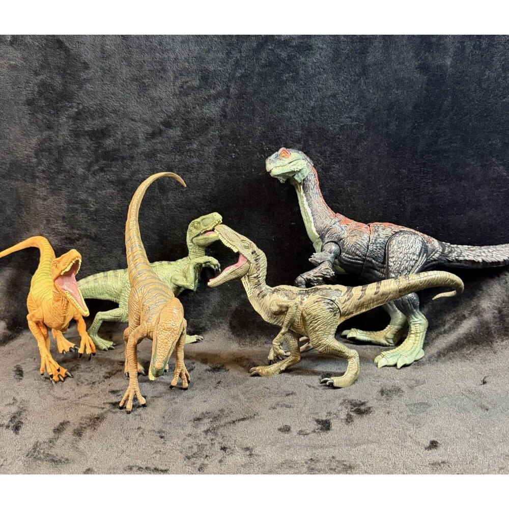 Jurassic World Mattel Dinosaur 5 Figure Lot Therizinosaurus 14” Atrociraptor
